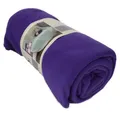 Produktbild: Fleecedecke Polarfleece versch. Unifarben 130x170cm Wohndecke Schlafdecke Decke, Farbe:lila