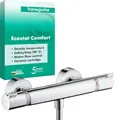 Produktbild: hansgrohe Ecostat Comfort - Duschthermostat Aufputz, Duscharmatur mit Sicherheitssperre (SafetyStop) bei 40° C, rundes Thermostat für die Dusche, Mischbatterie für 1 Verbraucher, Chrom, 13116000