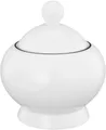 Produktbild: Seltmann Weiden Zuckerdose Lido Black Line, Porzellan, (1-tlg), Fassungsvermögen 0,25 Liter