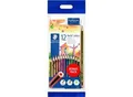 Produktbild: Buntstifte Staedtler Noris® colour 185, HB, 6-Kant, rutschfest & bruchfest, nachhaltiges & PEFC®-zertifiziertes WOPEX-Material, farbsortiert, 12 Stück