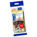 Produktbild: STAEDTLER 12x Buntstifte Noris Colour Bonuspack mit Radierer und Bleistift Set