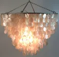 Produktbild: Guru-Shop Deckenleuchten Deckenlampe, Muschelleuchte aus hunderten.., Leuchtmittel nicht inklusive