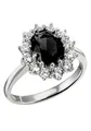 Produktbild: Firetti Fingerring Schmuck Geschenk Silber 925 Damenring Lady D Diana Royal, mit Zirkonia (synth), Glasstein