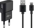 Produktbild: goobay 45298 Ladegerät für Mobilgeräte, Innenbereich, Schwarz, 45298, Innenbereich, Wechselstrom, 5 V, 1 m, Schwarz