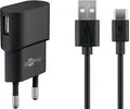 Produktbild: USB-C™-Ladeset (5 W), Kabel, 1 m, schwarz