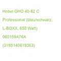 Produktbild: Hobel GHO 40-82 C Professional (blau/schwarz, L-BOXX, 850 Watt) 060159A76A (3165