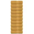 Produktbild: vidaXL Seiftücher 10 Stk. Golden 30x30 cm 360 g/m2 100% Baumwolle
