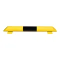 Produktbild: Moravia Rammschutz-Balken schwarz/gelb Rundrohr 76 x 3,0 mm 800 mm lang