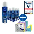 Produktbild: 12 x WP Bremsenreinigerspray 500 ml + 10er Set Koi Bambus Microfasertücher - Tüc