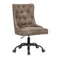 Produktbild: Riess Ambiente Design Bürostuhl Victorian Vintage Vintage Taupe mit Armlehne Stuhl höhenverstellbar mit Leichtlaufrollen