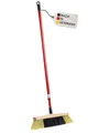 Produktbild: BawiTec Haushaltsbesen Zimmerbesen mit Teleskopstiel verstellbar feine Kunsthaar-Borsten zweifarbig Breite 30cm mit Metallgewinde Metall-Teleskop-Besenstiel max. Länge 140cm Stubenbesen Besen