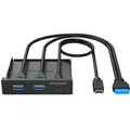 Produktbild: GrauGear GG 18030 - USB 3.1 3 Port Bay Hub 2x 3.0 A 1x 3.1 C