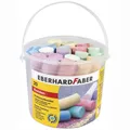 Produktbild: EBERHARD FABER Straßenmalkreide im runden Eimer 20 Kreiden, Länge 10cm