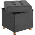 Produktbild: Calicosy Aufbewahrungshocker, Grau, Holzwerkstoff, 38x38x40 cm, Wohnzimmer, Hocker, Sitzhocker