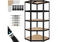 Produktbild: MASKO® Eckregal Lagerregal Schwerlastregal, Kellerregal, 180x75x40cm , bis 875 kg, 5 verstellbare Ablagen, MDF-Platten Regal aus Metall, Steckregal, Werkstattregal, Keller, Garage