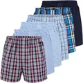 Produktbild: City Life 6er Pack Herren Boxershorts 100% Baumwolle - Atmungsaktive Webboxer, bequem & trocknergeeignet, S-4XL, Farbe:Mehrfarbig (Business Multicolour 2), Grösse:4XL