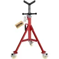 Produktbild: Rohrständer 400 Kg Kapazität, Rohrstütze Mit 2-kugel-transfer V-kopf, Rohrbock Höhenverstellbar 20-37 Zoll Höhe, Einklappbarer Rohrständer Für Gewindeschneidmaschinen Walznuten - Vevor