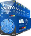 Produktbild: VARTA Hörgerätebatterien Typ 675 blau, Batterien 60 Stück Vorratspack, P 675