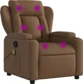 Produktbild: vidaXL Massagesessel Braun Stoff