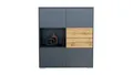 Produktbild: Vladon Highboard Milano V1 (Highboard mit 4 Tür Anthrazit matt, 2 Schubladen Eiche Evoke, Made in Germany), Korpus Anthrazit matt (103 x 118 x 37 cm)
