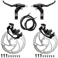 Produktbild: Fahrradbremsen Kit 160mm Alu Vorder Hinterrad Werkzeuglos
