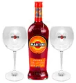 Produktbild: Martini Fiero Wermut 1L (14,4% Vol) + Martini Royale Ballon Cocktail Glas Set -