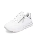 Produktbild: Rieker Damen Low-Top Sneaker W2402, Frauen Halbschuhe, lose Einlage,Sportschuhe,Freizeitschuhe,Turnschuhe,Laufschuhe,Weiss (80),39 EU / 6 UK