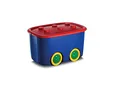Produktbild: Kis 8630000 0008 04 Aufbewahrungsbox Funny Box, 46 L, Plastik, blau/rot, 58 x 38,5 x 32 cm