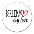 Produktbild: Aufkleber Berlin my love 10cm Sticker Berlin Geschenkidee Präsent Mitbringsel So