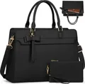 Produktbild: RAINSMORE Handtasche Damen 15.6 Zoll Laptoptasche Schwarz