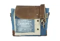 Produktbild: Sunsa Messenger Bag Sunsa Jeanstasche Nachhaltige Umhängetasche Messenger Tasche, Vintagestill aus Recycelte Jeans Hose