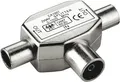 Produktbild: Secomp VALUE Coaxial T-Adapter - Antennen-Splitter - IEC-Anschluss (W) bis IEC-Anschluss (M) - Doppelisolierung (11.99.4476)