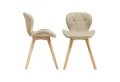 Produktbild: en.casa Esszimmerstuhl (2 St), »Älmhult« 2er Set Stuhl 78x47x52 cm Kunstleder Beige