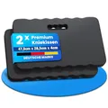 Produktbild: NTG Kniekissen 40 mm – Extra Dicke Knieunterlage aus Hochdichtem Schaumstoff Knieschoner für Garten, Werkstatt & Haus Ergonomisches Kniepolster, Kniematte 47 × 28 × 4 cm (2 Stück)