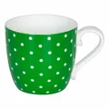 Produktbild: Könitz Little Dots Apple Becher, Tasse, Kaffeetasse, Bone China, Grün, 400 ml