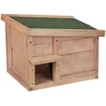 Produktbild: Relaxdays Igelhaus, Hellbraun, Holz, Kunststoff, 40x30x34 cm, Gartenzubehör, Gartendeko