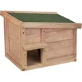 Produktbild: Igelhaus, Holz, Igelhotel Mit Boden, 2 Kammern, Winterquartier Für Igel, Garten, Hbt: 30x40x34 Cm, Hellbraun - Relaxdays