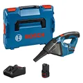 Produktbild: Bosch Professional 12V System Akku Handstaubsauger GAS 12 V (Behältervolumen: 0,35 l, inkl. 2x 3.0Ah Akku + Ladegerät, L-BOXX)