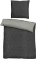 Produktbild: Biberna Wendebettwäsche Hermal, Flanell, 2 teilig, Flanell in Melangeoptik, Winterbettwäsche, Made in Germany