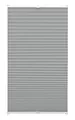 Produktbild: Gardinia Plissee zum Klemmen, Blickdichtes Faltrollo, Alle Montage-Teile inklusive, EASYFIX Plissee verspannt mit Zwei Bedienschienen, Schiefer, 100 x 130 cm (BxH)