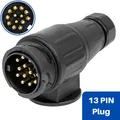 Produktbild: 13 pol Stecker Anhänger Auto Steckdose Adapter KFZ 13pin 12V System Hänger Kit