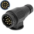 Produktbild: 13 poliger Anhängerstecker Auto Adapterstecker 13pol 12V Hängeradapter KFZ AHK