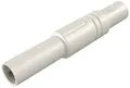 Produktbild: SKS Hirschmann LAS S G Sicherheits-Lamellenstecker Stecker, gerade Stift-Ø: 4mm Weiß