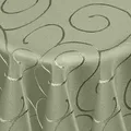 Produktbild: DecoHomeTextil Kringel Tischdecke, Rund 160 cm Hellgrün, schwere Qualtität, glänzend, Damast Tafeldecke