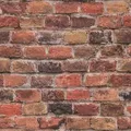 Produktbild: Bricoflor Backstein Tapete Rot 3D Steintapete für Küche und Wohnzimmer Klinkerstein Vliestapete Realistisch in Mauer Optik