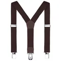 Produktbild: DonDon Kinder Hosenträger 2 cm schmal längenverstellbar für eine Körpergröße von 80 cm bis 110 cm bzw. 1-5 Jahre Braun