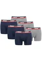 Produktbild: Levi's Herren Sportswear Logo Men's Boxer Briefs (6 Pack) Boxer Shorts, Farbe:Dress Blues, Bekleidungsgröße:L