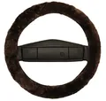 Produktbild: Reissner Lammfelle | LERA-15-MOC | Lenkradbezug Lenkradschoner Lenkradhülle für Auto und Wohnmobil | Echtes Merino Lammfell | Florhöhe 15mm | passend für ⌀40cm | Anti Rutsch | Farbe Mocca braun