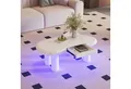 Produktbild: STILVORA Couchtisch Sofatisch in Cloud-Form mit Schubladen,Beistelltisch aus MDF mit LED (Satztisch, Wohnzimmertisch, Beistelltisch Sofatisch, 1-St., 1 Schublade), mit 16-farbiger LED-Beleuchtung