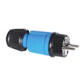 Produktbild: Bals Schutzkontakt-Stecker, blau, 7370 mit Multi-Grip Verschraubung